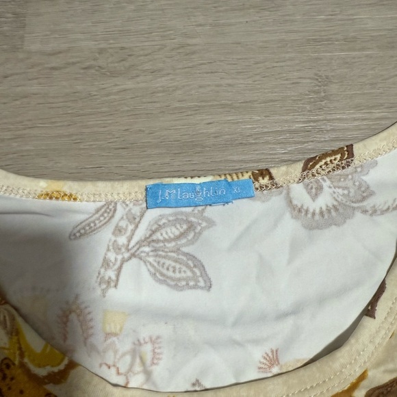 J.McLaughlin animal print signature top cheetah bird - Picture 3 of 4